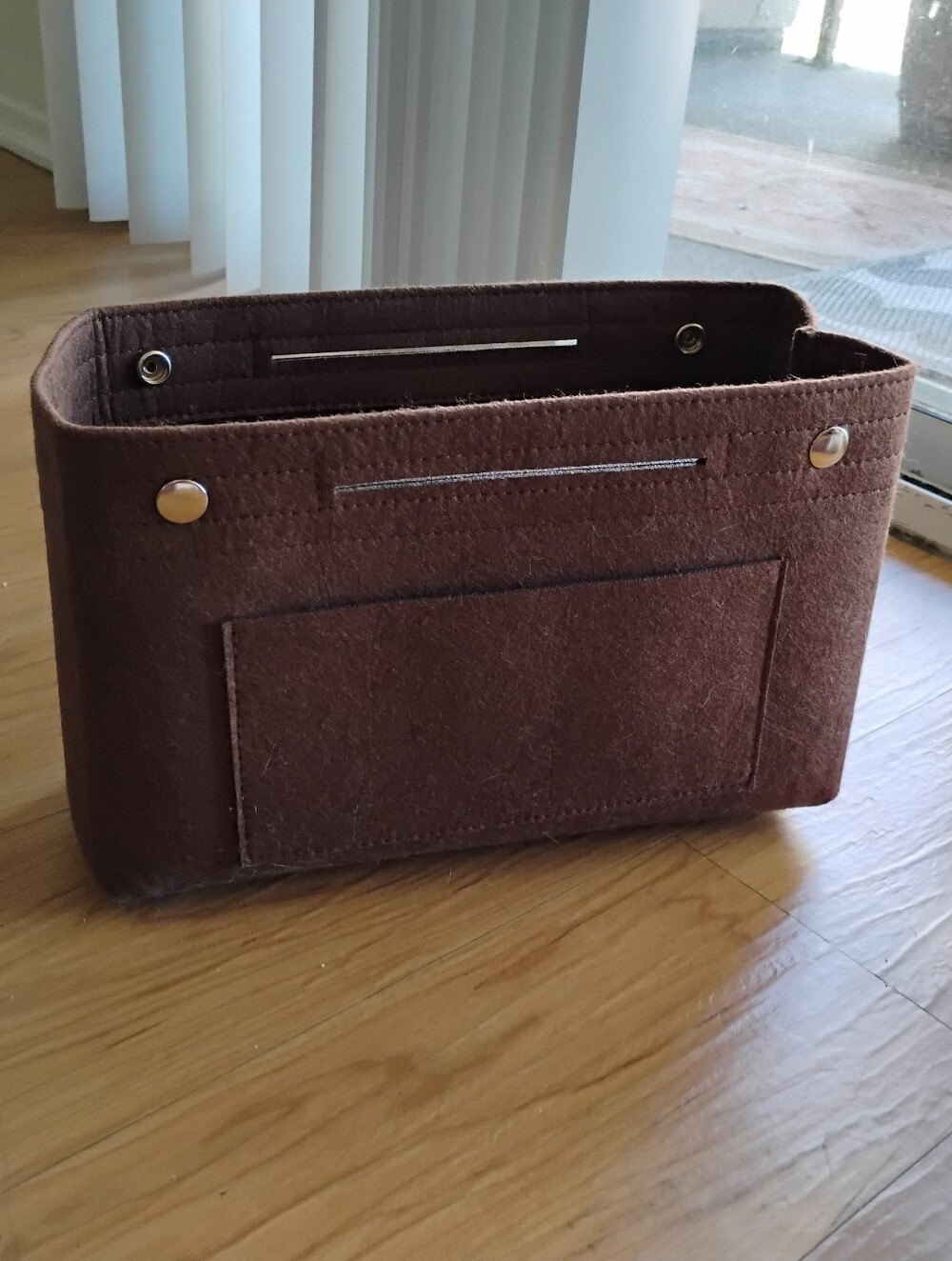 Vercord Brown Felt Medium Bag Organizer